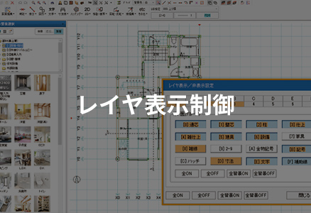 レイヤ表示制御